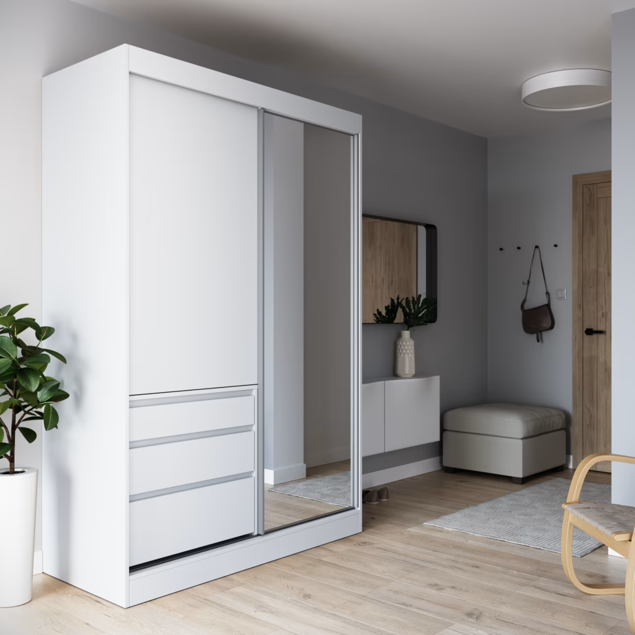 Haidar 140 cm Kleiderschrank 